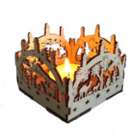Teelichthalter aus Holz zum selber...