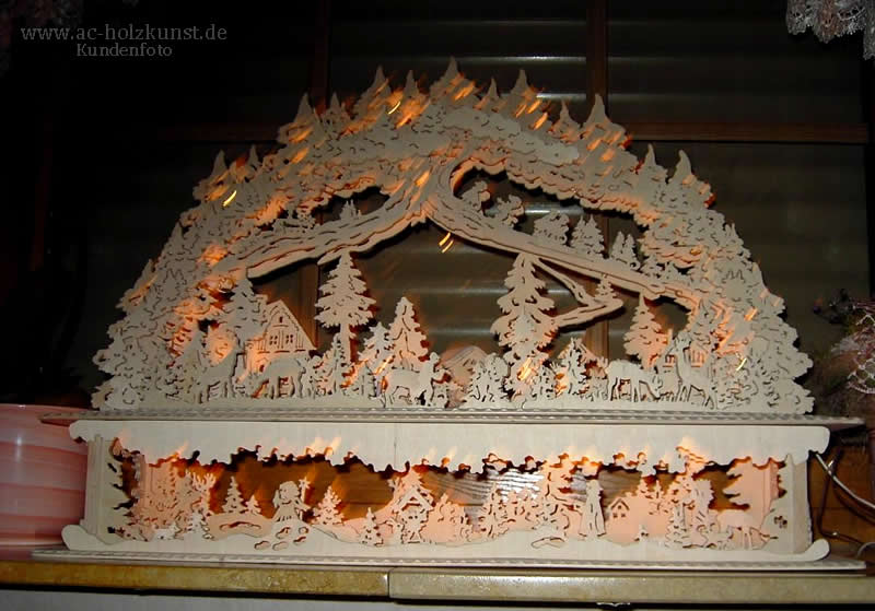 Laubsägearbeit Weihnachten Schwibbogen