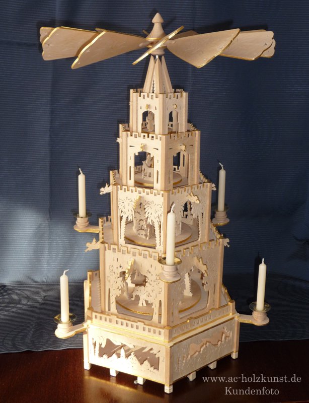 Pyramide Krippe 4 Etagen