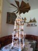 Laubsägevorlage große Pyramide 5-stöckig mit Figuren 110cm