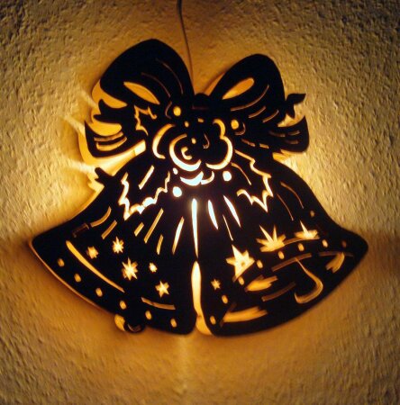 Laubsägevorlage Fensterbild Glocken 29cm