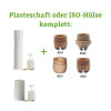 Plasteschaft o. ISO-Hülse kompl. inkl. Fassung + Kontakte + Holztülle