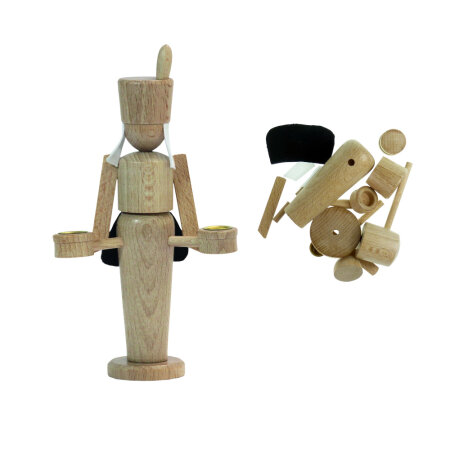 Selbstbausatz Bergmann Figur aus Holz 15cm Erzgebirge