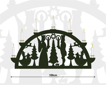 Vorlage XXL-Schwibbogen 100cm Erzgebirge Lichterfiguren...