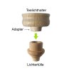 Teelichtadapter Kerzen > Teelichthalter Pyramiden Aufsatz Adapter