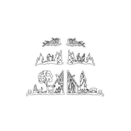 Laubsägevorlage Hängepyramide "Haus" Erzgebirge 18-armiger Drehleuchter