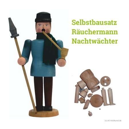 Räuchermann Nachtwächter Holz Selbstbausatz...