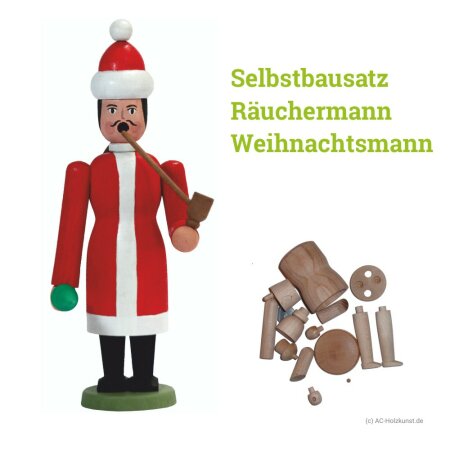 Räuchermann Weihnachtsmann Holz Selbstbausatz...