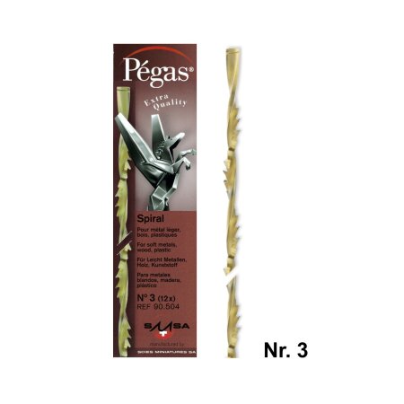 Pegas Laubsägeblatt Nr. 3  Spiral Rundsägeblatt
