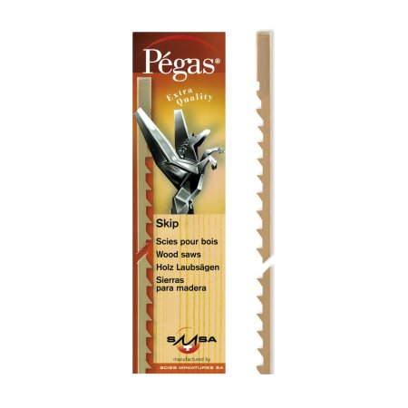 Pegas Laubsägeblätter Skip Weitzahn gerade für Holz