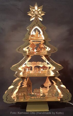 3D-Leuchter Figurenaufsteller Tannenbaum 50cm