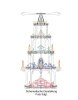 Laubsägevorlage Pyramide Weihnachtsmarkt 70 cm 8-eck