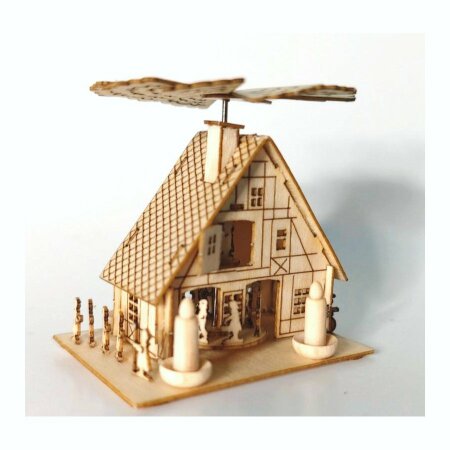 Teelichtpyramide Vorlage Gutshaus Pyramide mit 2 Etagen
