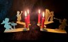 Laubsägevorlage Kerzenständer 12 Musikengel 12-15 cm Teelicht