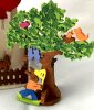 Laubsägen Ostern Pilzhaus mit Osterhasen 17 cm Osterdeko