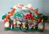 Laubsägevorlage Ostern Hasenschulfest mit Figuren & Eierhalter