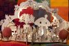 Laubsägevorlage Ostern Hasenschulfest mit Figuren & Eierhalter