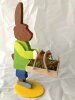 Ostern Vorlage Hasenbutler mit Tablett Osterhase 20 cm