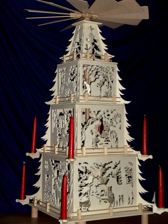 Vorlage Weihnachtspyramide Märchenpyramide 80cm