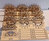 10 x Holz Mini-Schwibbogen Erzgebirge Lichterbogen 6 cm