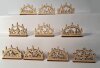 10 x Holz Mini-Schwibbogen 4,5 cm Erzgebirge Seiffen Eisenbahn
