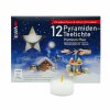 Pyramiden Teelichter Premium Plus transparente Hülle 12 Stück