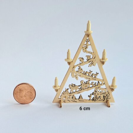 Bastelset Miniatur Lichterspitze 6 cm Himmlische Abfahrt...