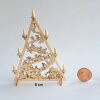 Bastelset Miniatur Lichterspitze 8 cm Himmlische Abfahrt mit 7 Holzkerzen