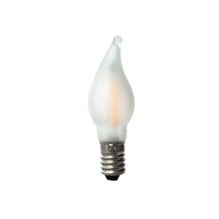 LED Flammenkerze Filament E10 matt 14-55 V 0,1-0,2 W