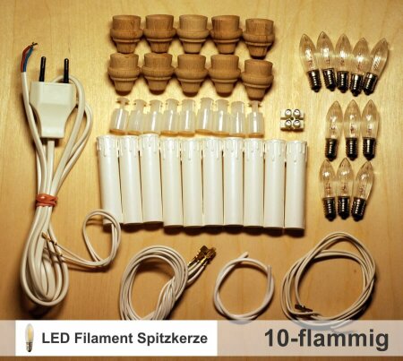 Bausatz LED-Lichterkette Schwibbogen Beleuchtung...