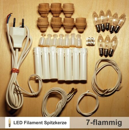Bausatz LED-Lichterkette Schwibbogen Beleuchtung...