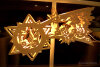 Beleuchtetes Fensterbild Sternenschweif Erzgebirge 50cm