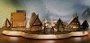 Vorlage 3D-Sockel Weihnachtsdorf mit Häuser 67 cm