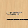 Laubsägeblätter Gegenzahn Top Cut No. 2/0 gerade Niqua 12 Stk.