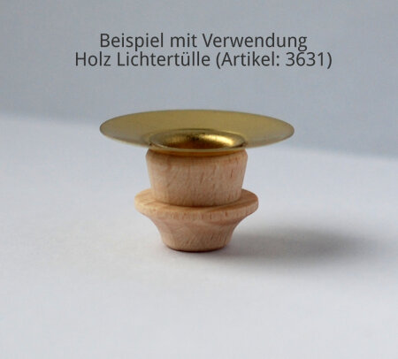 Kerzentülle Metall Messing Ø 10mm für Kerzen