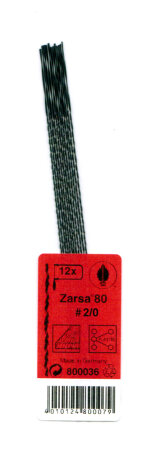 Laubsägeblätter rund No. 2/0 Zarsa 80 - 12 Stk.