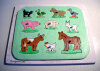 Vorlage für Kinder Holz Steckpuzzle Tiere und Autos Puzzle