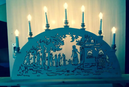 Laubsägen Vorlage Lichterbogen Schneewittchen und die 7 Zwerge