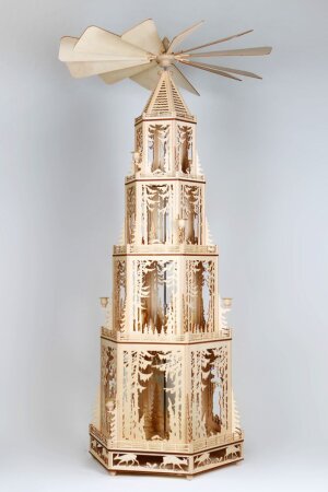 Laubsägevorlage Weihnachtspyramide große Waldpyramide 135cm