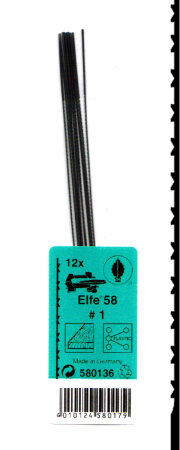 Laubsägeblätter ELFE 58 Gr. 1 Multizahn gerade 12 Stk.