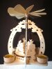 Pyramide Ostern Teelicht Osterkarussell mit Osterhase Kücken