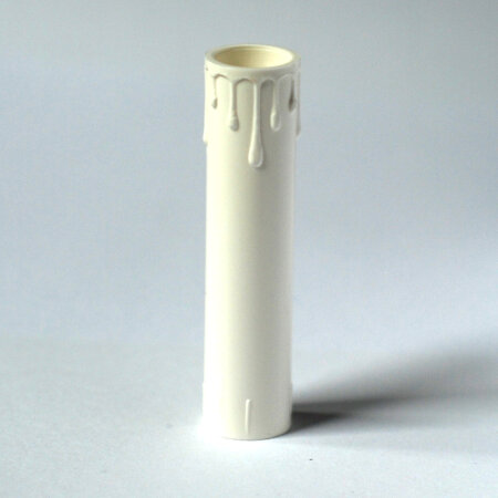 Plasteschaft Kerzenschaft für 14mm Lichtertülle weiß