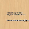 Laubsägeblätter rund Pinguin Gold NS No. 5 Niqua 12 Stk.