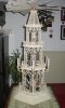 Laubsägevorlage Weihnachtspyramide Kirche 85cm 6-eckig