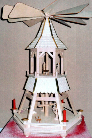 Göpelpyramide Bauplan Laubsägevorlage Pyramide Göpel 65cm