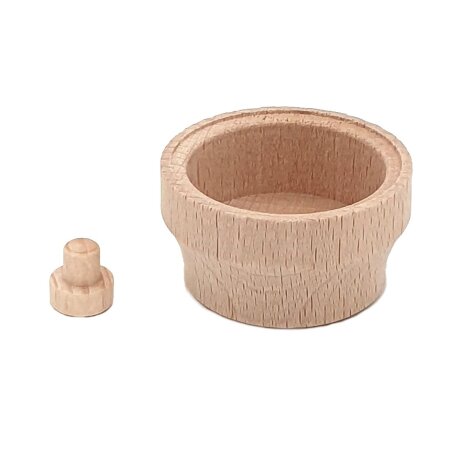 Lichtertülle Teelicht Teelichthalter Holz H:27 mm Adapter schmal