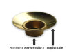 Tropfschale Metall Messing Ø 10 mm für Kerzen