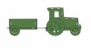 Laubsägen Vorlage für Spielzeug Feuerwehr Traktor und Eisenbahn