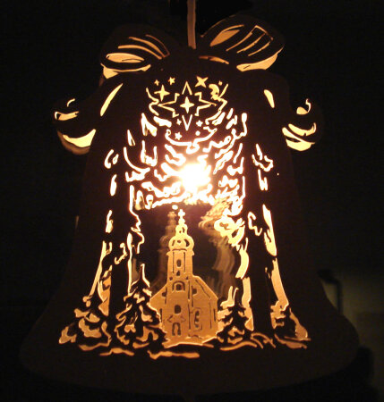 Laubsägevorlage Fensterbild Kirche Erzgebirge