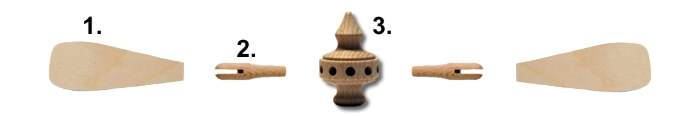 Pyramidenflügel - Pyramidenkopf - Adapter